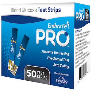 GLUCOSE TEST STRIP EMBRACE PRO 50CT